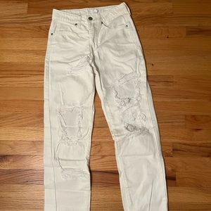 BP straight white jeans